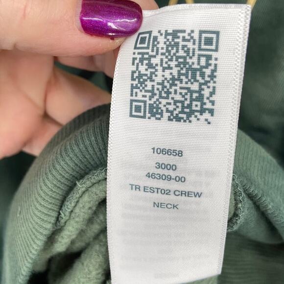 True Religion Logo Crewneck Sweatshirt Duck Green Camouflage Size 2XL - Picture 9 of 10